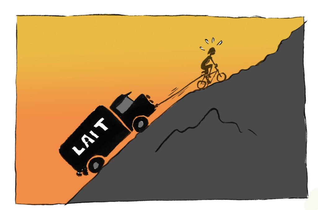 Le problème des voyages à vélo? C'est la descente.