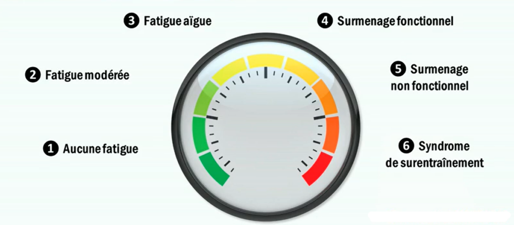 Les 6 stades de la fatigue au surmenage